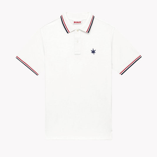 Boast Performance Match Polo 2.0 - White or White/Red/Navy or Navy/Red/White