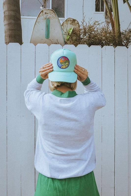 California Sunset Patched Trucker Hat