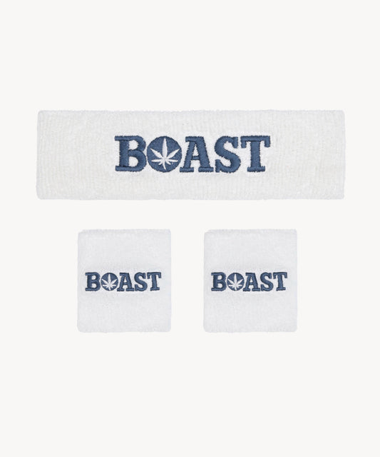Boast Headband/Wristband Set Red or Blue
