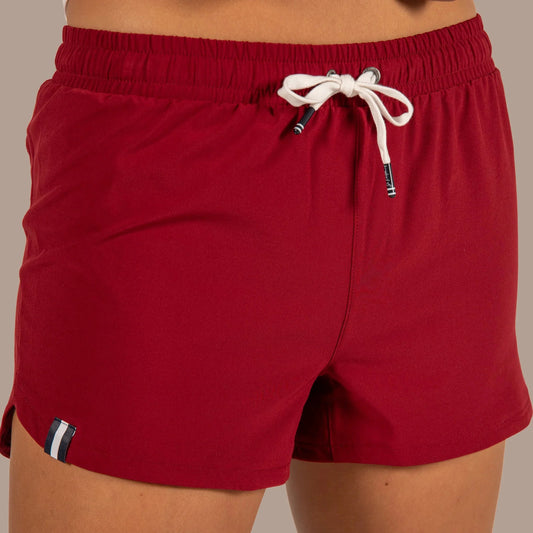 J.Pritchard Legacy Womens Icon Short - Deep Crimson/Bainbridge Blue
