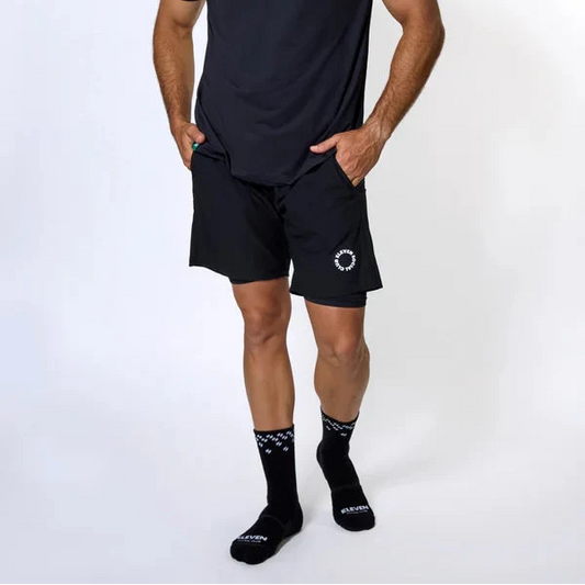 Eleven Social Club - The Max Men's Lined Short - Black/White/Navy