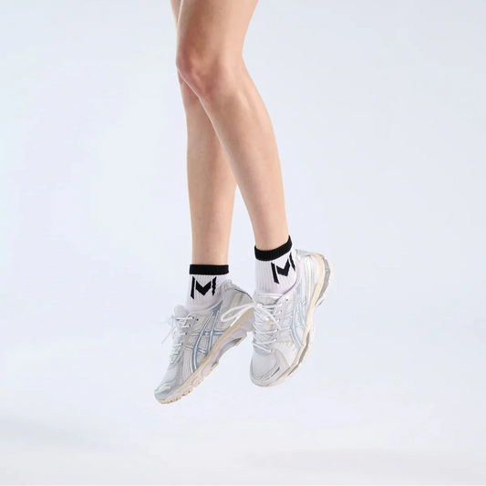 Mouratoglou Apparel - Performance Socks - Black/Navy/White (Sz 4-8)