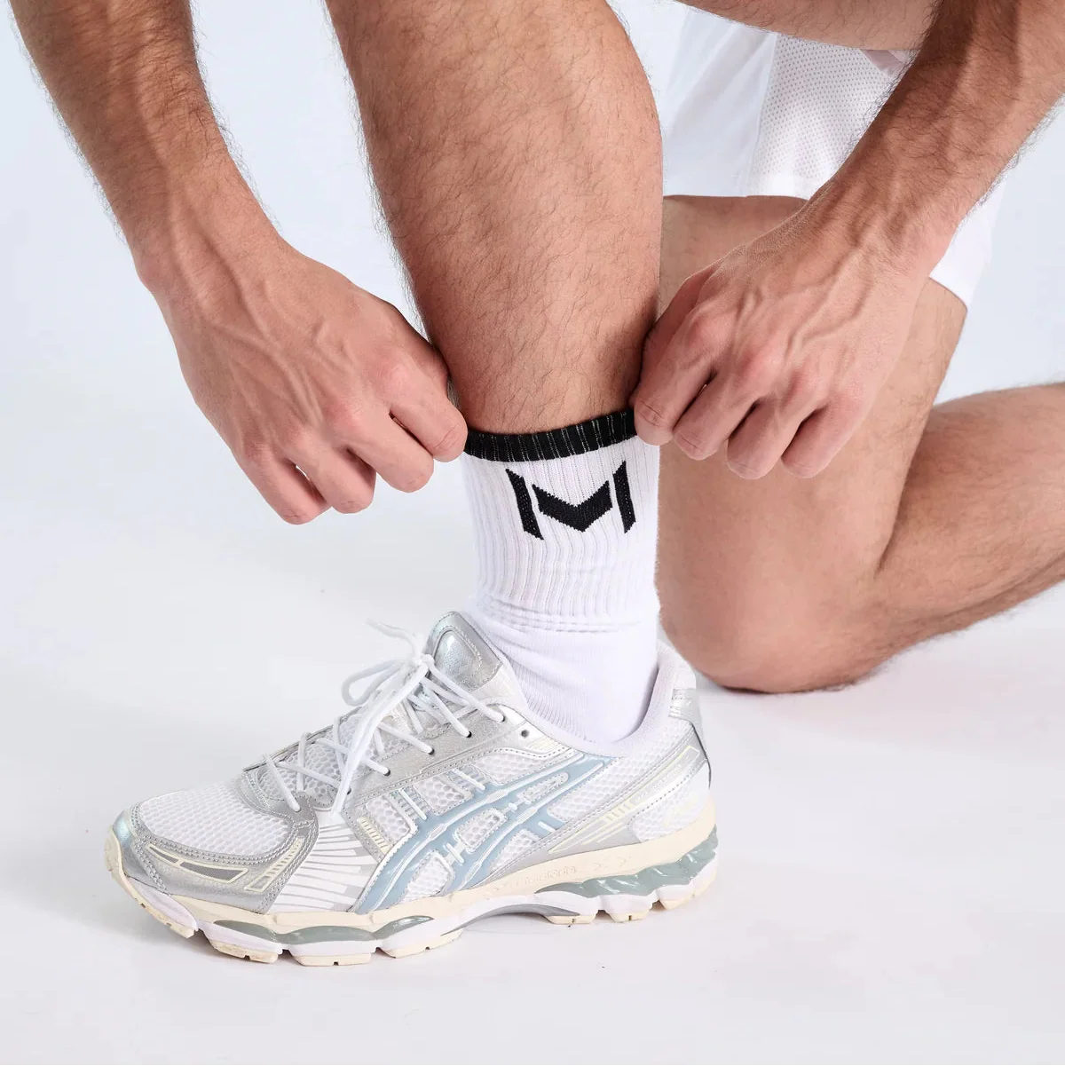 Mouratoglou Apparel - Performance Socks - Black/Navy/White (8-13)