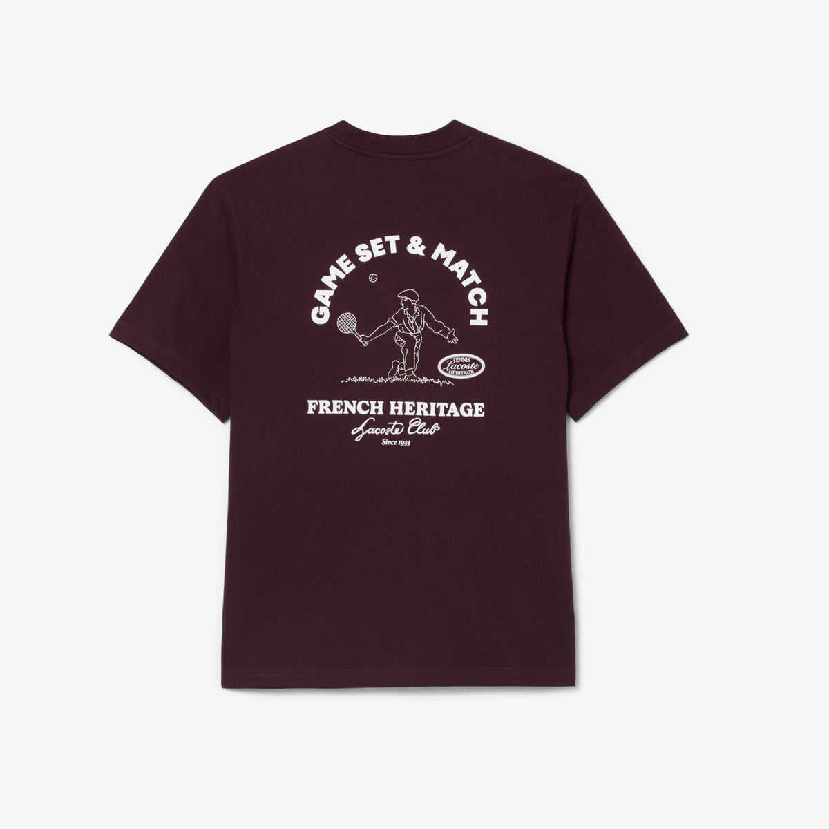 Lacoste Men's Ultra Dry Tennis Heritage Graphic T-shirt