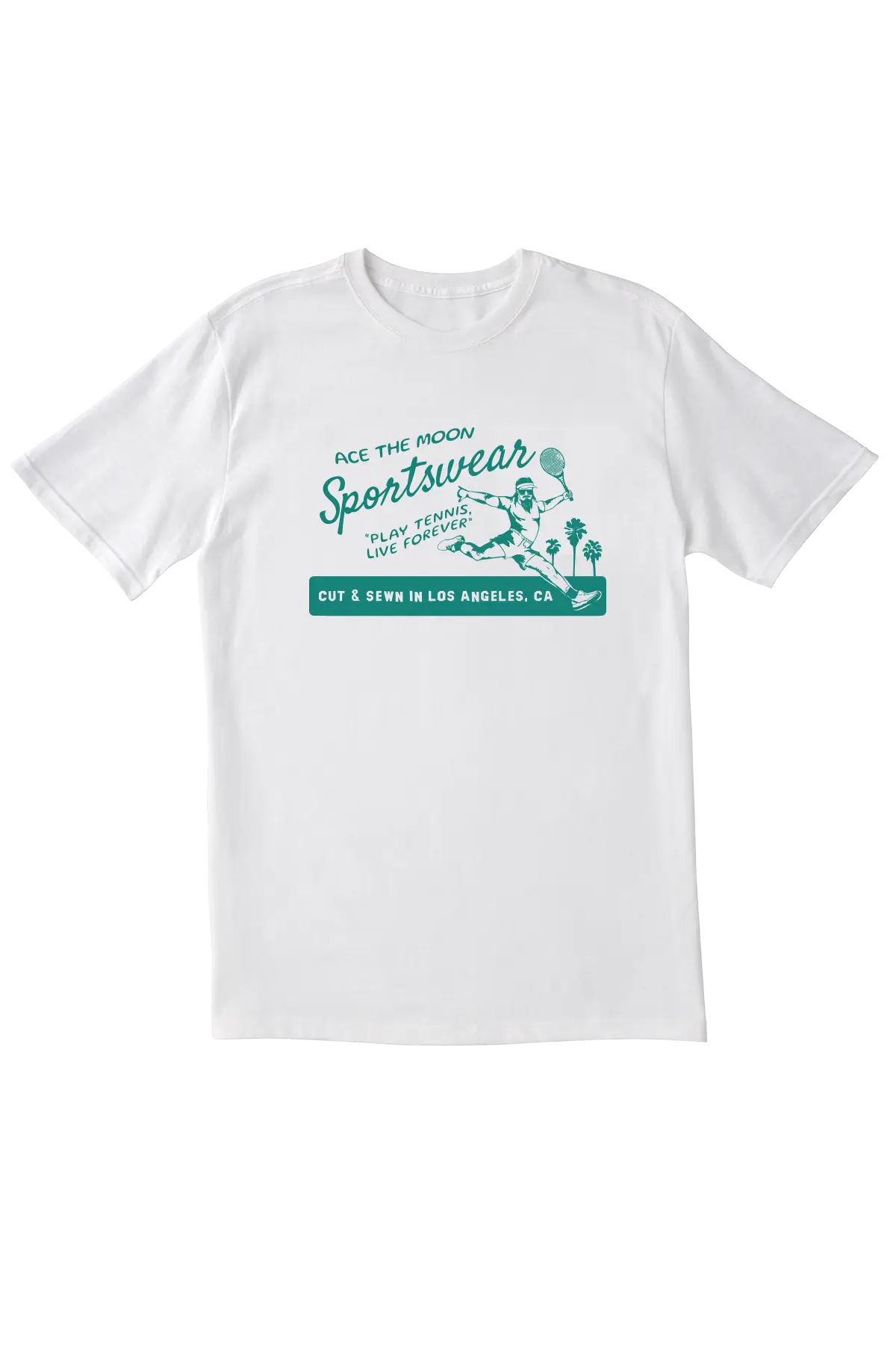 Ace The Moon Play Tennis, Live Forever Tee