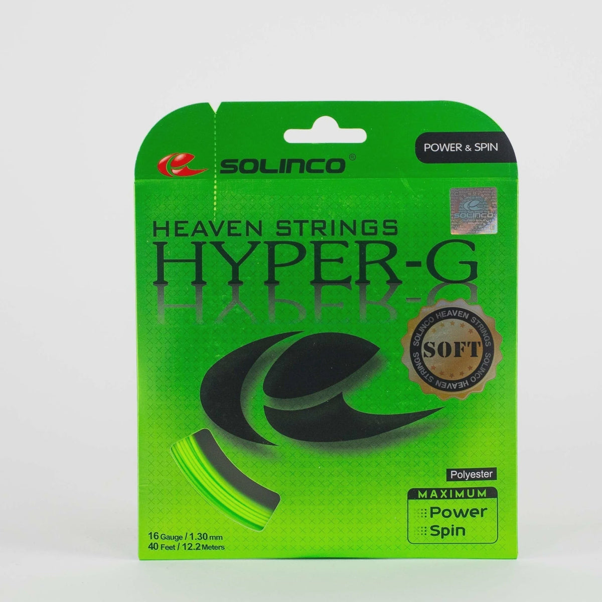Hyper-G Soft 16G/1.30 String Lime Green