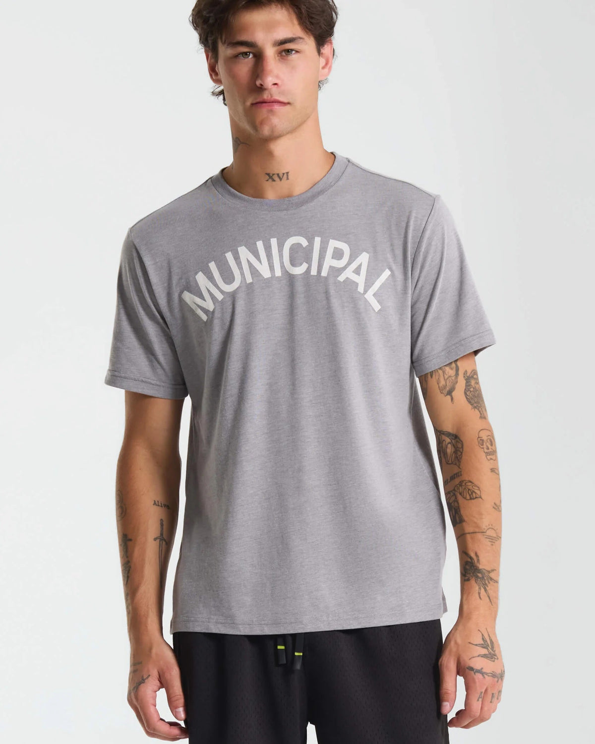 Municipal SuperBlend M. OG SS T-Shirt Athletic Gray/Heather Natural Small
