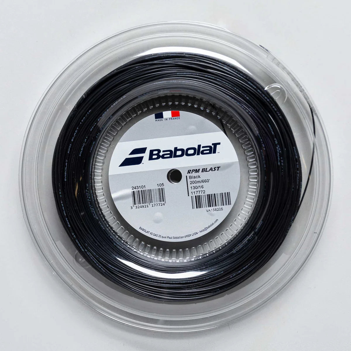 Babolat RPM Blast 17g/1.25 Tennis String Black REEL
