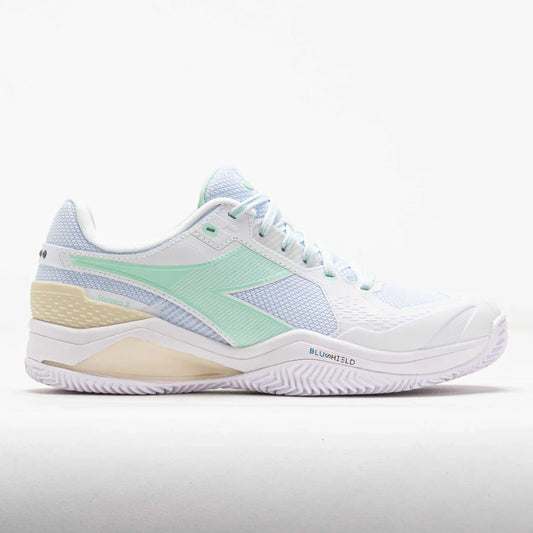 Diadora Blushield Torneo 3 Clay Women's Tennis Shoes - white/orchid or white/bay