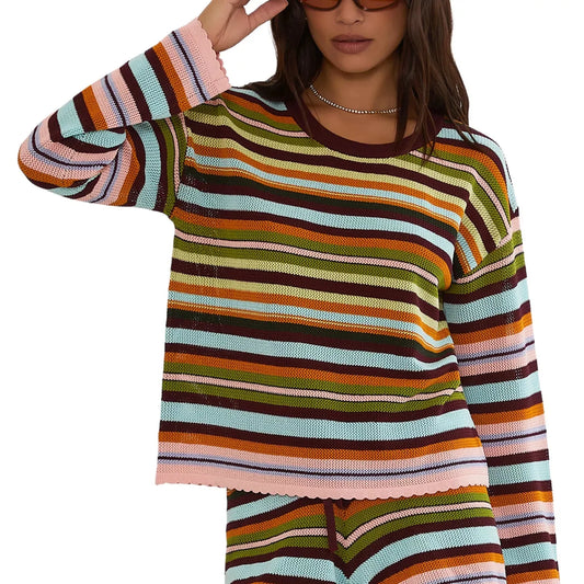 Beach Riot Beach Sweater Paradise Stripe