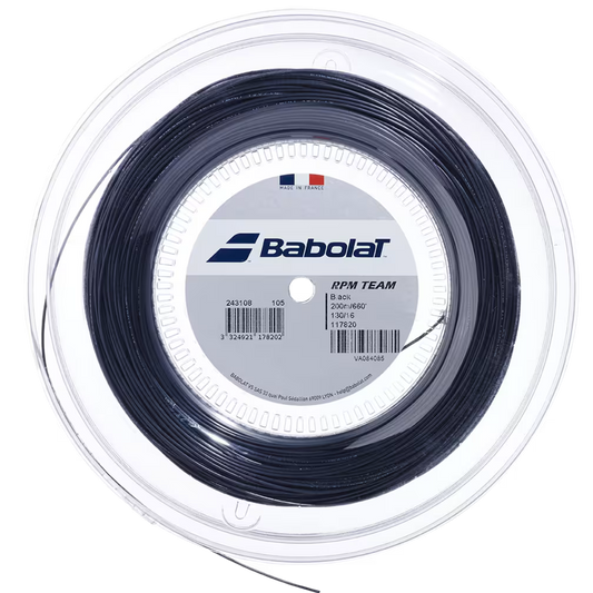 Babolat RPM Team 16g/1.30 660' Tennis String Black REEL
