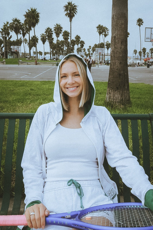 The Court to Cafe Zip Up Hoodie