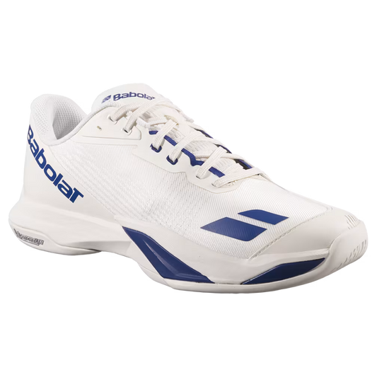 Babolat Jet Mach 4 Men's Tennis Shoes - Cream/Dark Blue