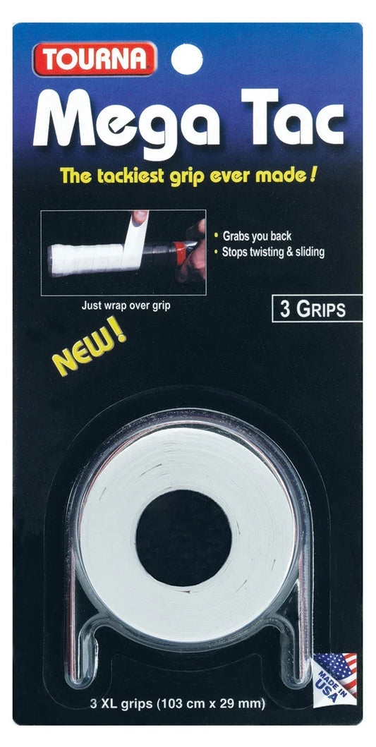 Tourna Mega Tac White 3 pack