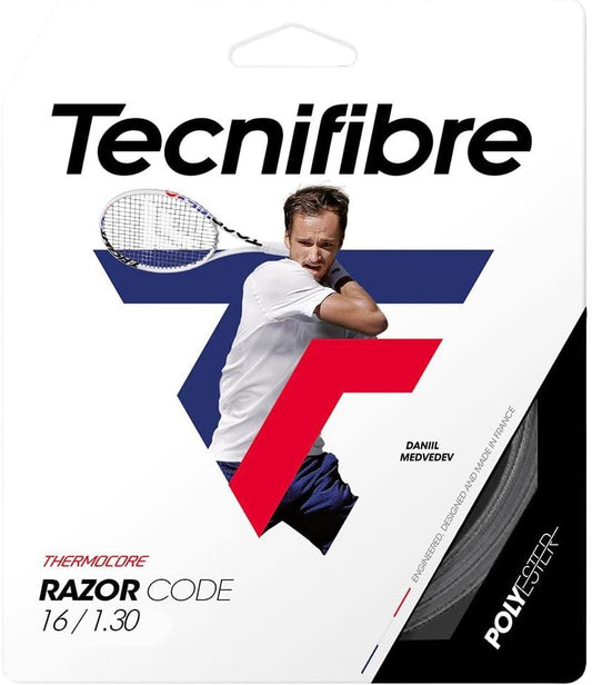 Tecnifibre Razor Code 16G/1.30 Tennis String Set Carbon