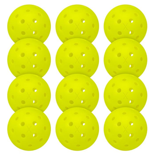 Franklin X-40 Pickleballs Optic Yellow Outdoor 12 pack