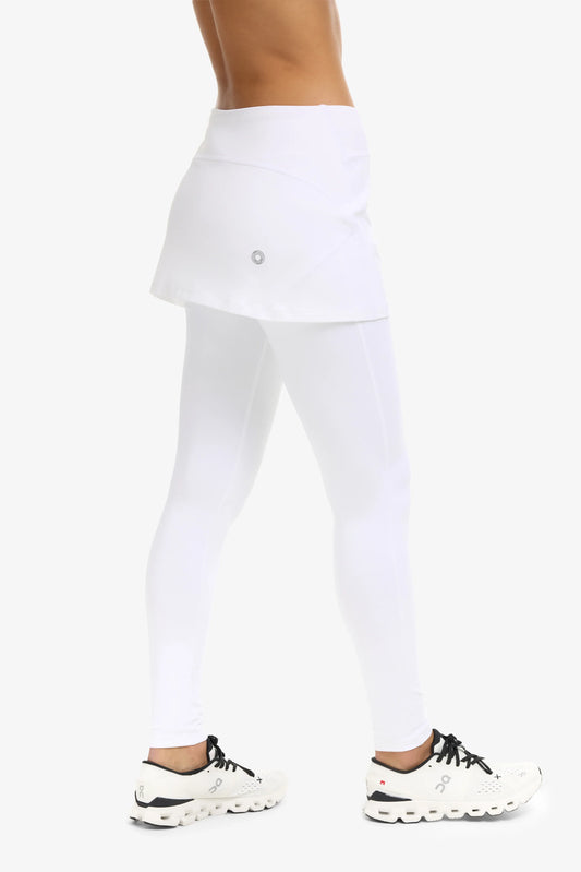 BLOQUV WOMEN'S UPF 50+ SKIRT LEGGINGS WHITE