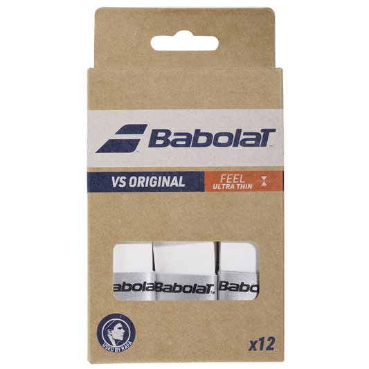 Babolat VS Original White Overgrip - 12 Pack