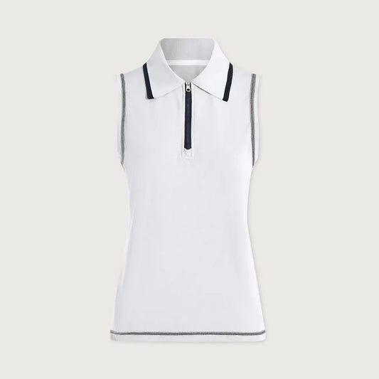 Varley Cammie Performance Tank White/Blue Nights SALE