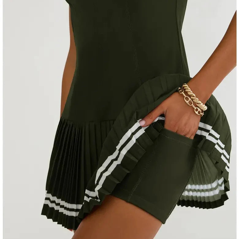 Beach Riot Bria Pleated Sleeveless Mini Dress