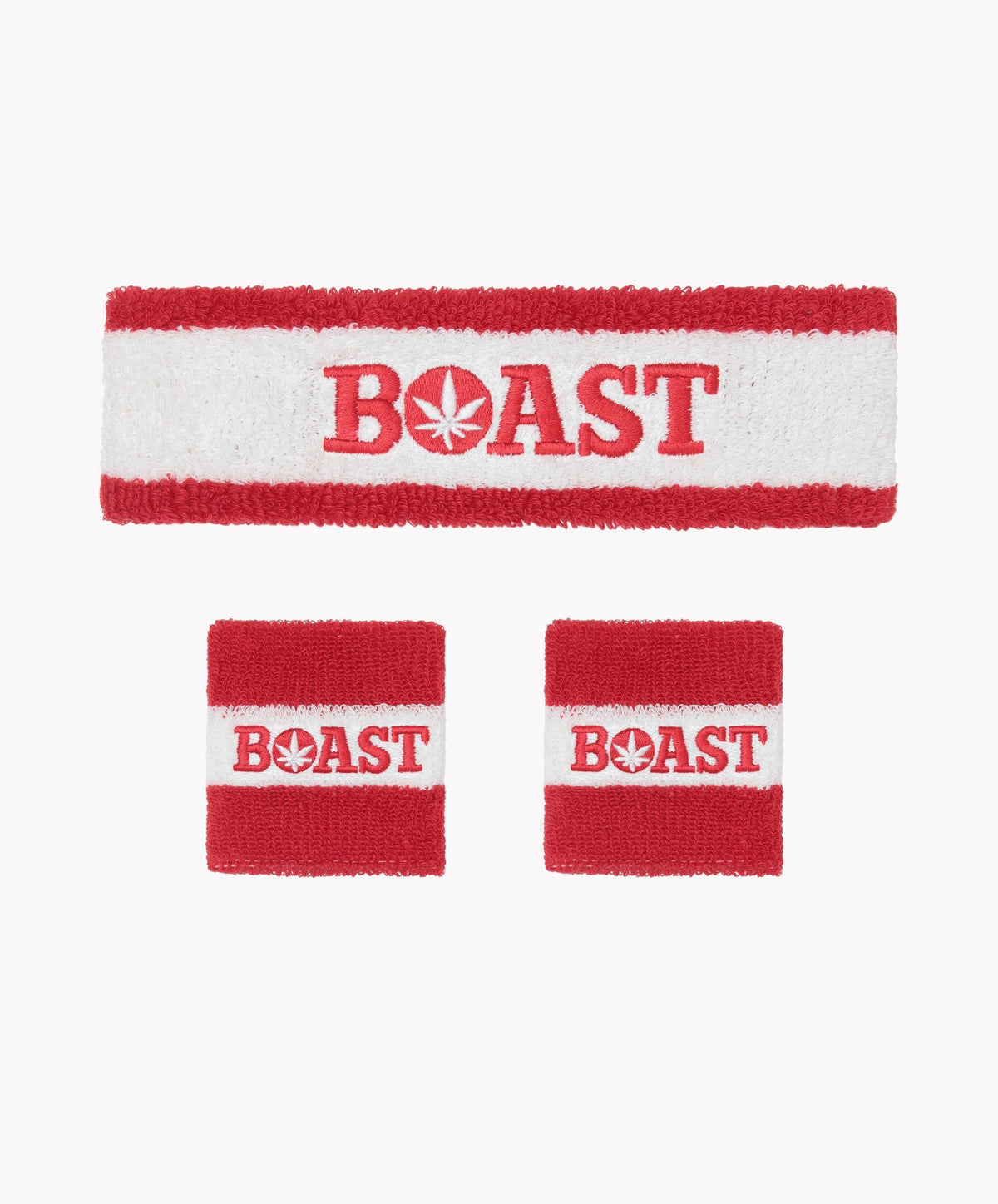 Boast Headband/Wristband Set Red or Blue