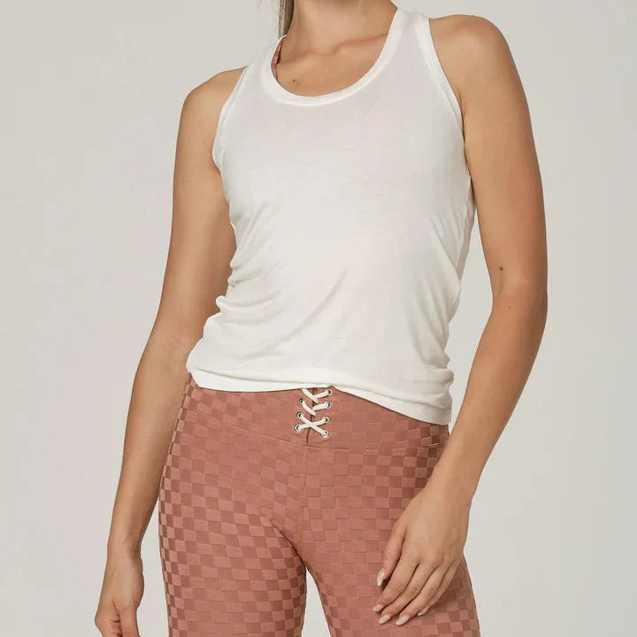 925fit Speed Racer Ivory Top