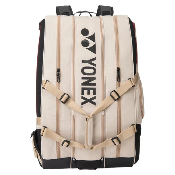 Yonex Gearlogic 12 Pack Tennis Racquet Bag Beige or Black