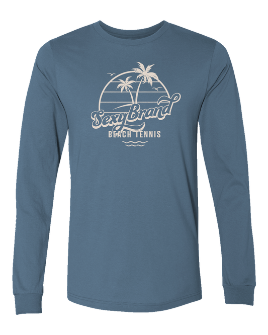 Men's Certified Organic Beach Tennis Beachy Vibes Long Sleeve