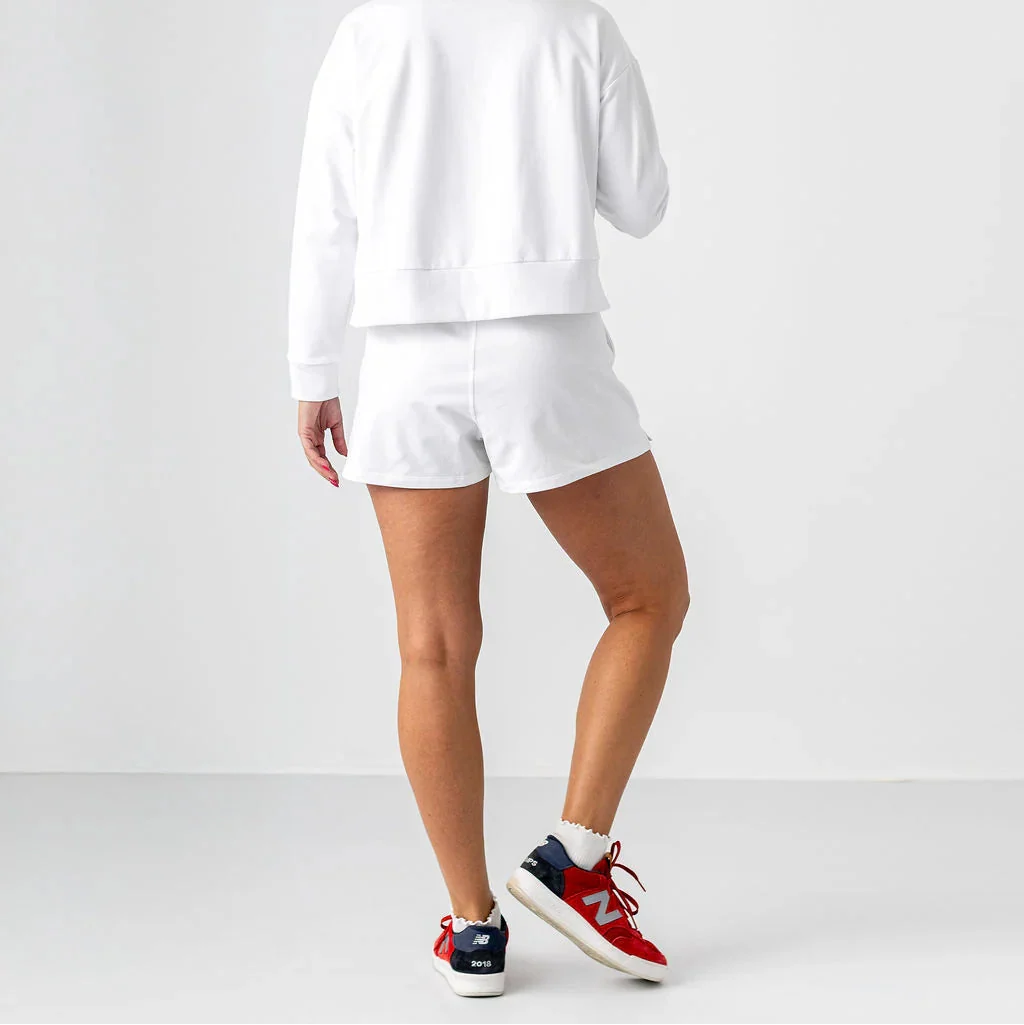 Boast Club Sweat Short - White