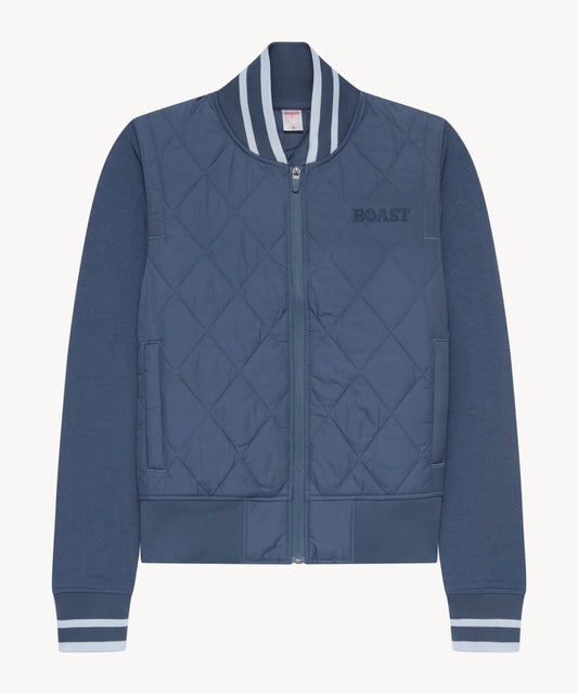 Quilted Varsity Bomber