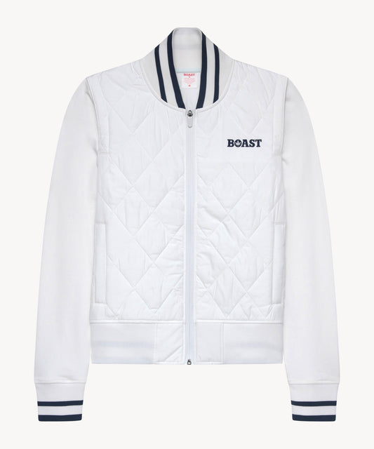 Quilted Varsity Bomber