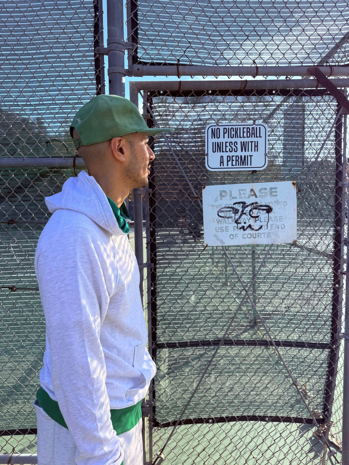 The Court to Cafe Zip Up Hoodie