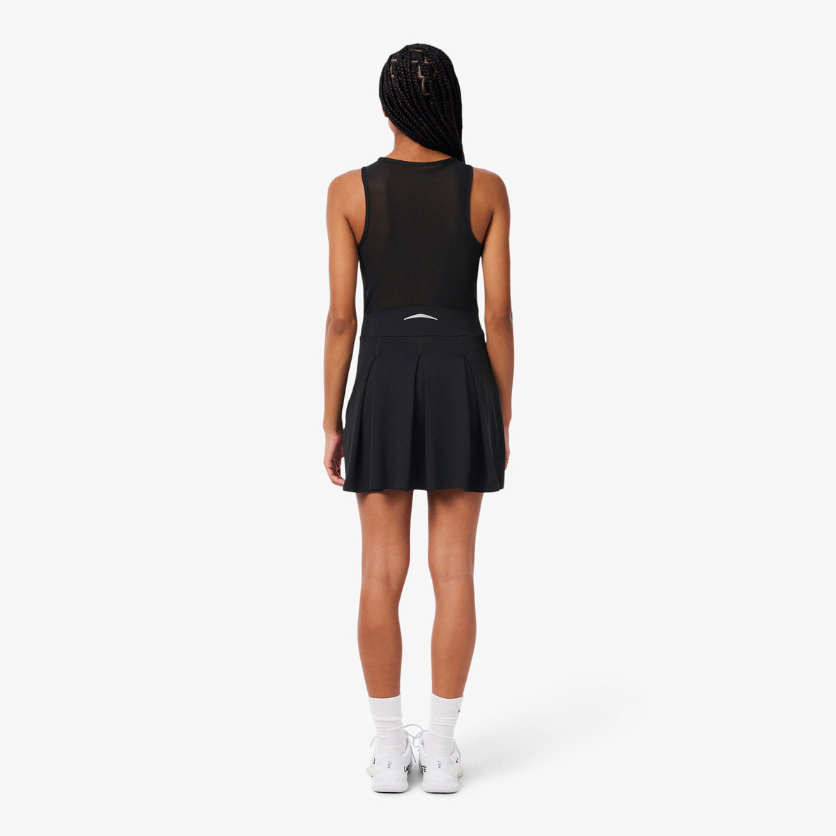 Lacoste Women's Dual Fabric Pleated Stretch Tennis Dress