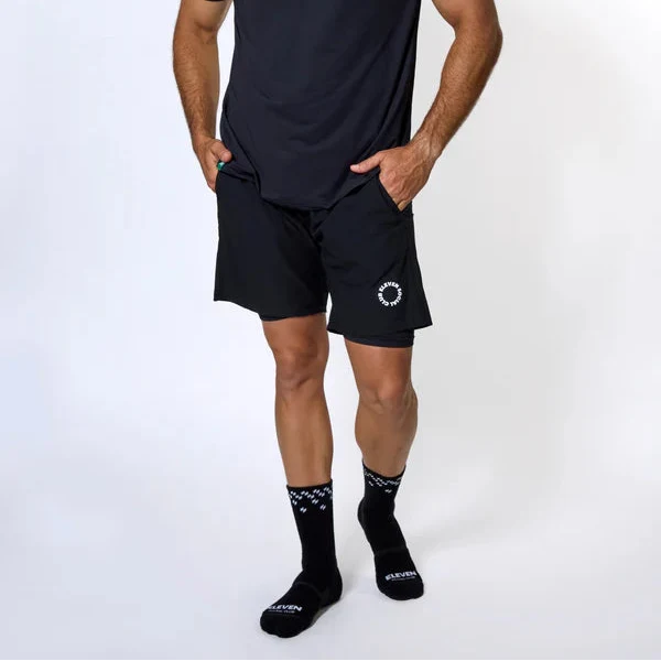 Eleven Social Club - The Max Men's Lined Short - Black/White/Navy