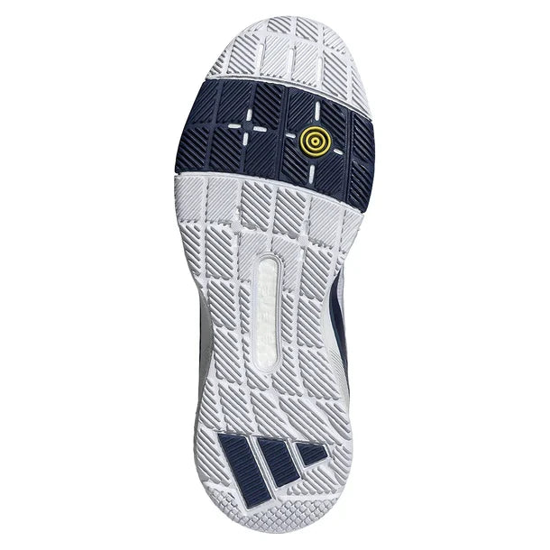 adidas Men's Crazyquick Boost Padel Shoes Core White/Dark Blue