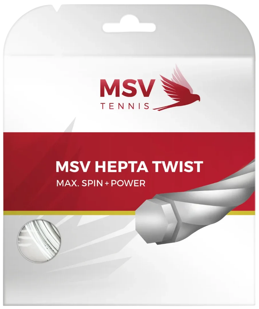 MSV Hepta Twist 16L/1.25 String White