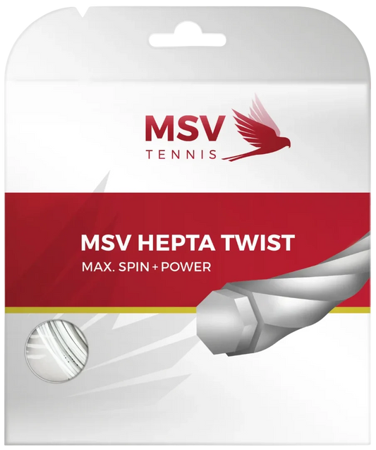 MSV Hepta Twist 16L/1.25 String White