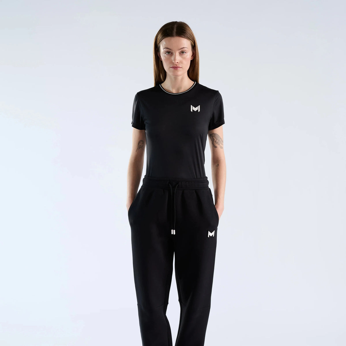 Mouratoglou Women's TECH T-SHIRT Black/Navy/White SALE
