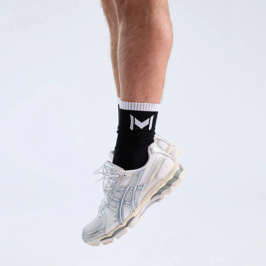 Mouratoglou Apparel - Performance Socks - Black/Navy/White (8-13)