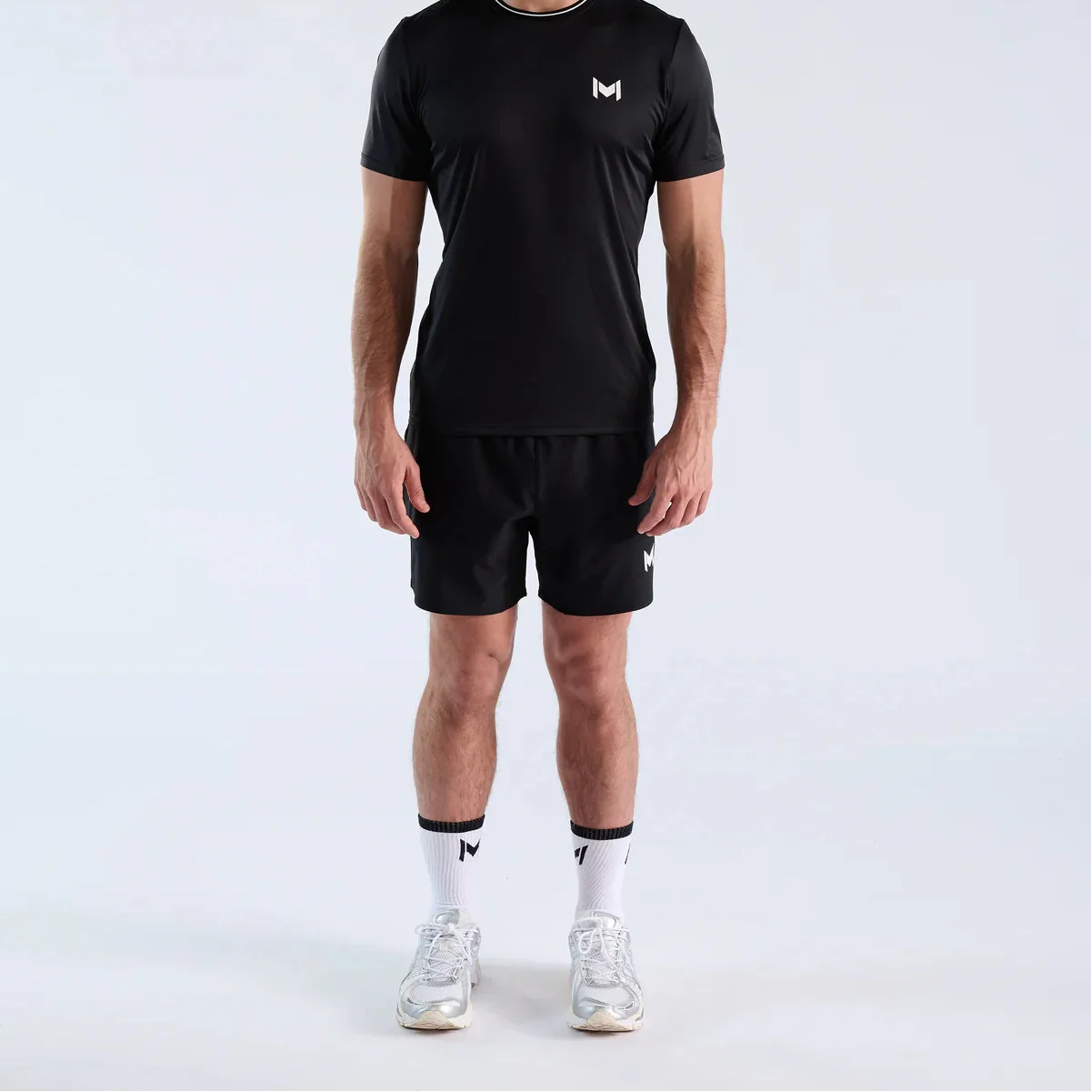 Mouratoglou Apparel - Performance Shorts - Black/Navy/White