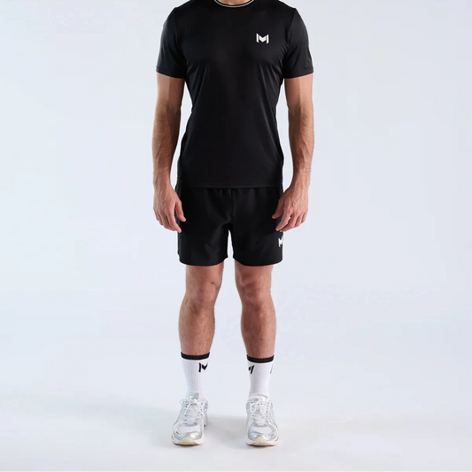 Mouratoglou Apparel - Performance Shorts - Black/Navy/White