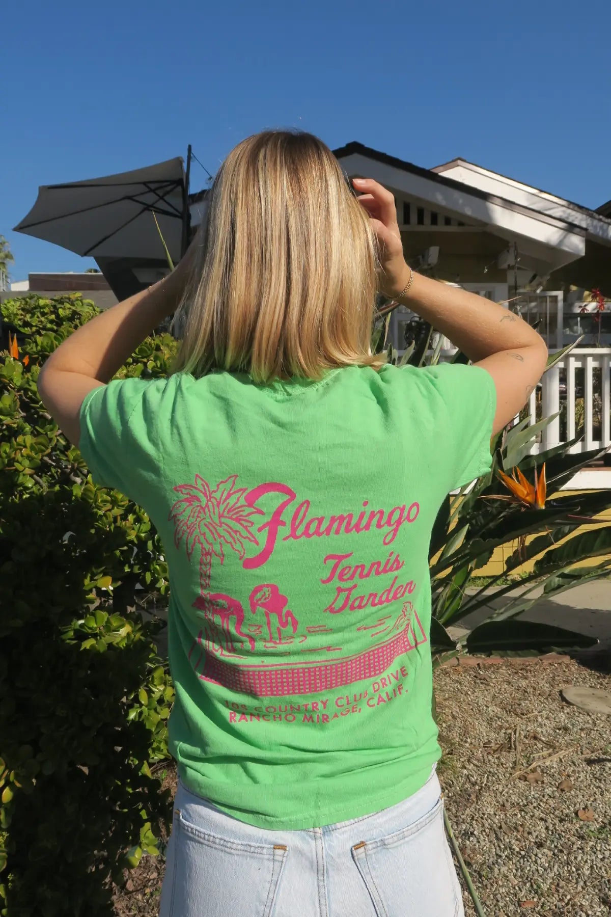 Flamingo Tennis Garden Tee