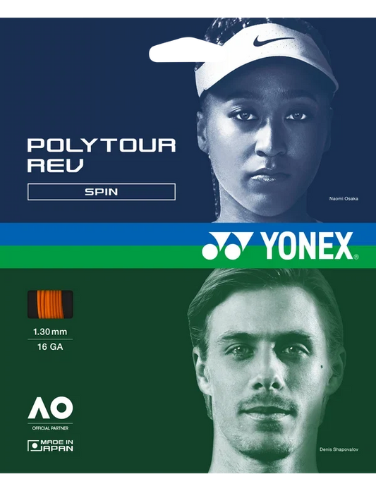 Yonex PolyTour Rev 16G/1.30 String Bright Orange