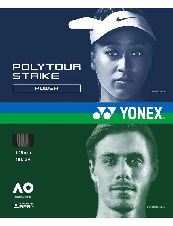 Yonex PolyTour Strike 16L/1.25 String Iron Grey