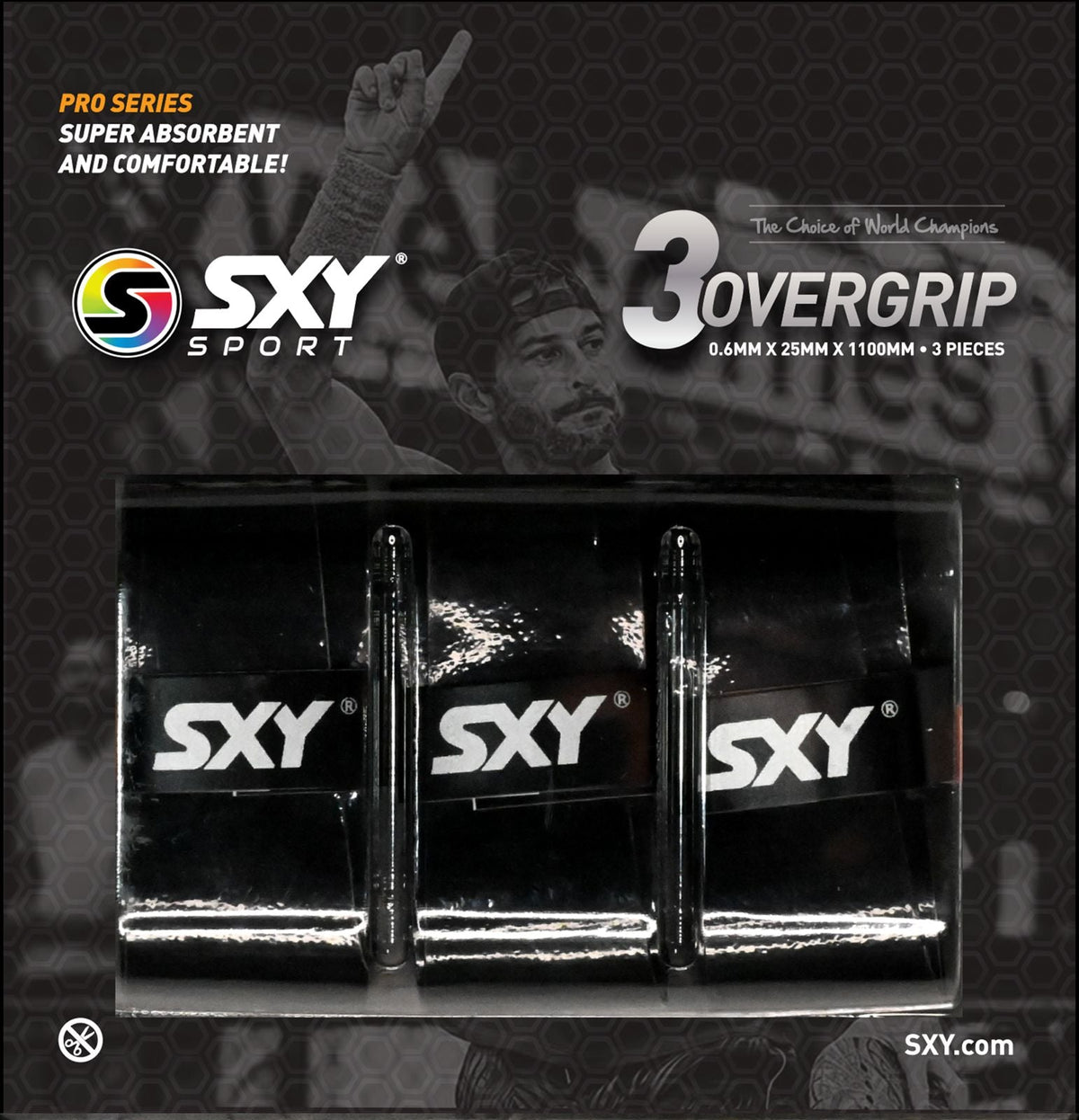 Pro Series Beach Tennis OverGrip - 3 Pack