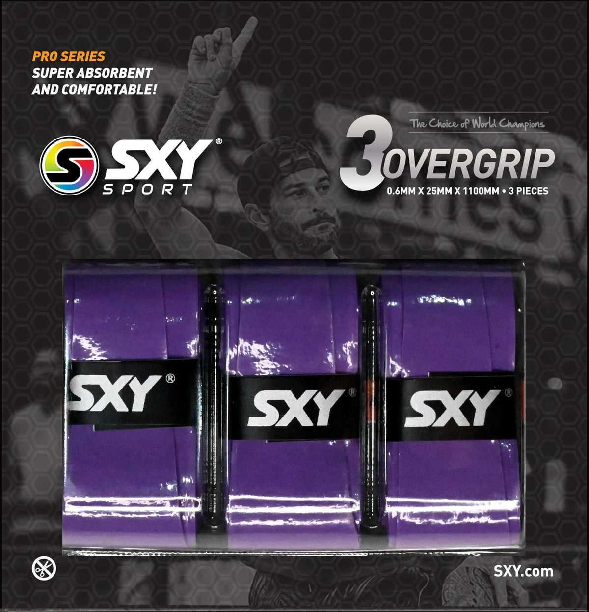 Pro Series Beach Tennis OverGrip - 3 Pack