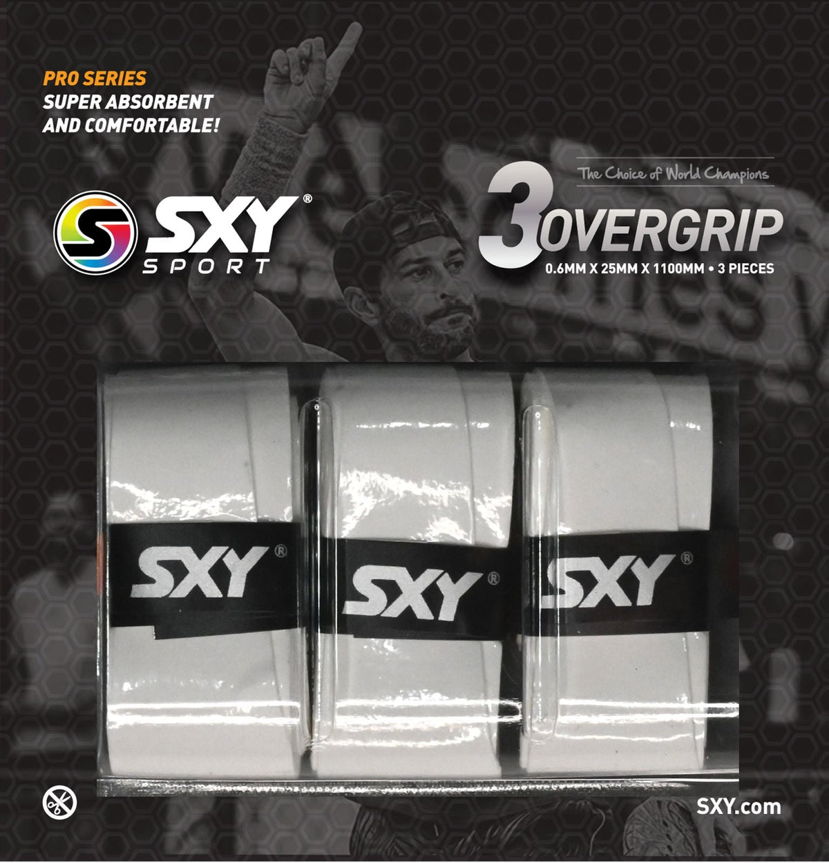 Pro Series Beach Tennis OverGrip - 3 Pack