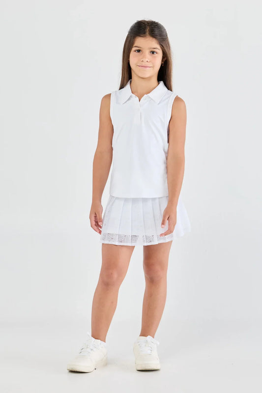 Sofibella Girl's Sleeveless Polo 4077