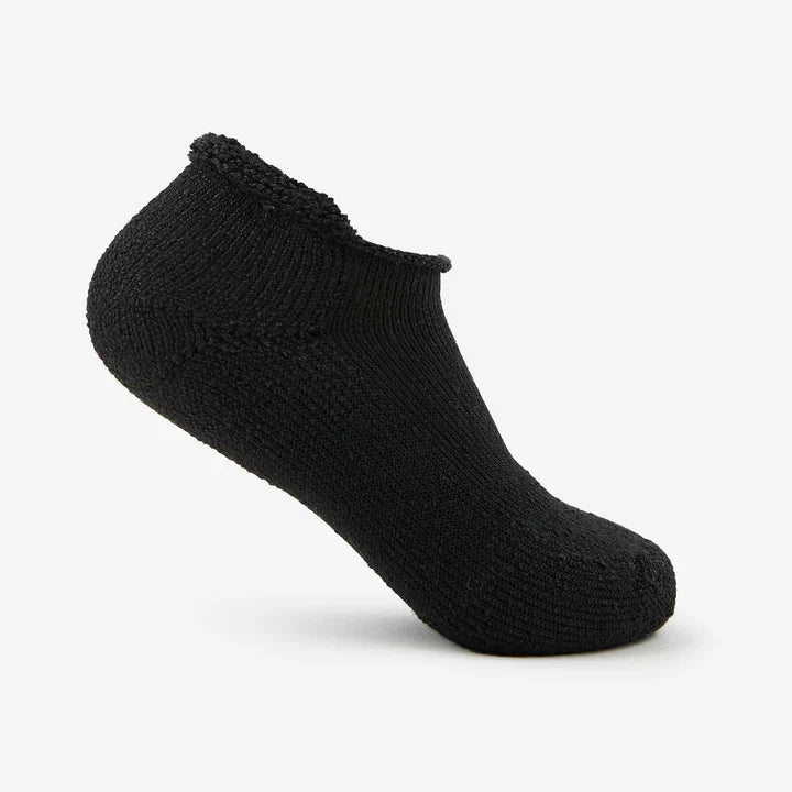 Thorlo Maximum Cushion Rolltop Tennis Socks - White w/grey, Black, White w/brown