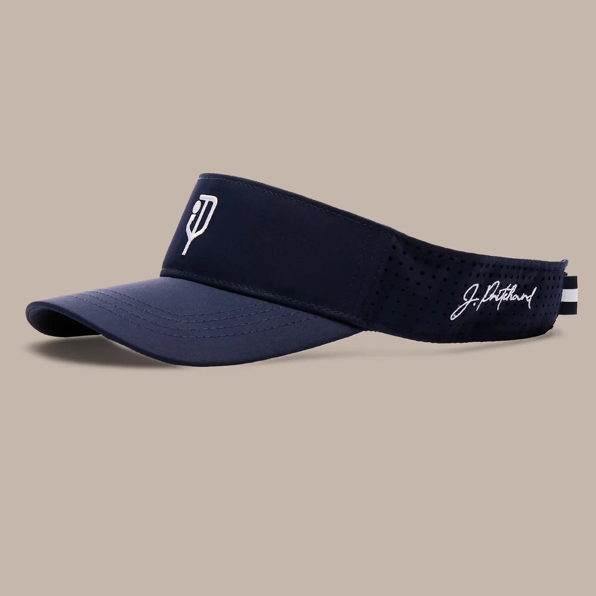 J.Pritchard Courtside Performance Visor - Clubhouse White & Fuchsia/Clubhouse White/Bainbridge Blue/Pritchard Green